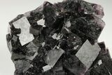Purple Cubic Fluorite Cluster - Okorusu Mine, Namibia #191983-4